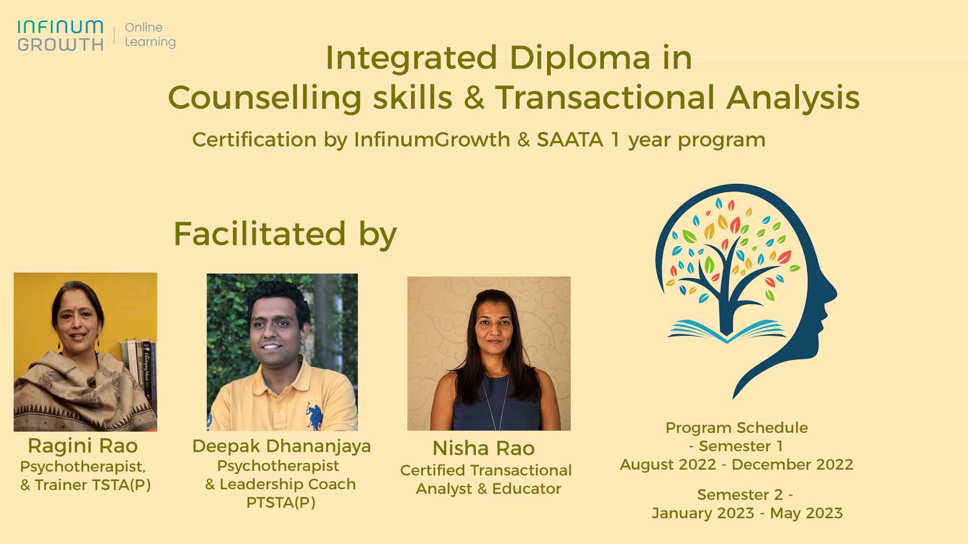 Integrated Diploma in Counselling skills & Transactional Analysis