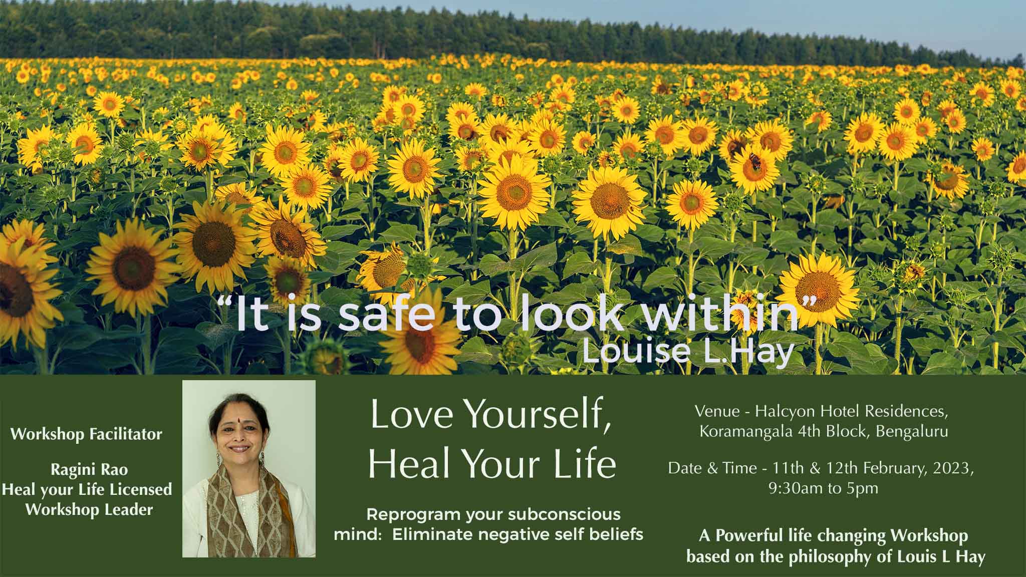 Love YourSelf, Heal your Life – A 2 Day Offline Workshop at Bengaluru