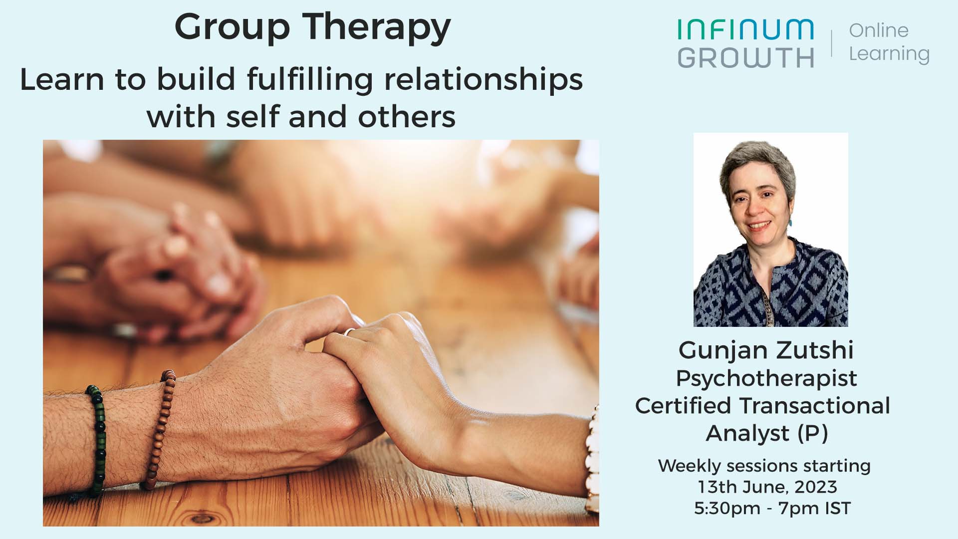 Group Therapy – Learn to build fulfilling relationships with Self and Others