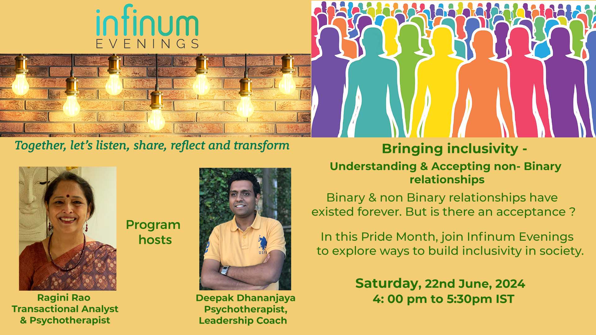 Infinum Evenings – Bringing Inclusivity : Understanding & Accepting non-binary relationships